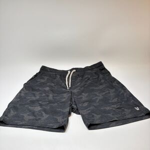 VUORI Black Gray Camo Lounge Casual Ponto Shorts Mens Size XL